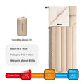 Four seasons portable camping sleeping bag in swamp colour with storage bag