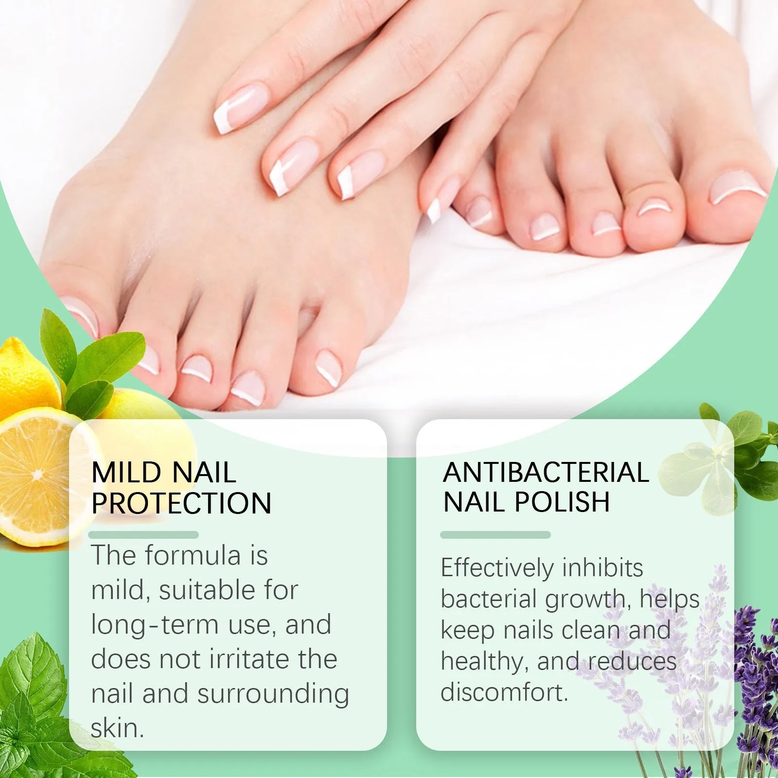 30ml bottle of clear nail care nursing solution for gentle daily cleaning.