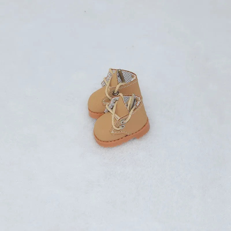 17CM doll replacement shoes in multiple styles including black boots and leather designs