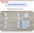Skin tone neck firming adhesive tape with 4 packs and 20 patches for invisible neck support