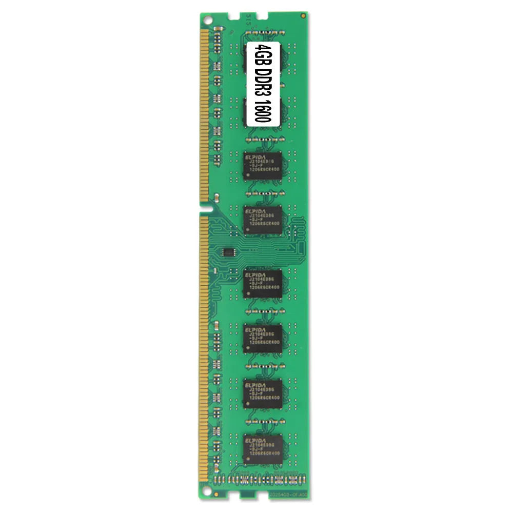 Desktop DDR3 4GB 1600MHz memory module with PC3-12800 specification