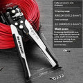 Fully automatic wire stripping pliers with high carbon steel blade and 45 steel body for electricians