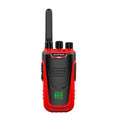 Red and yellow coloured high-power 10W portable two-way radio intercom for hotels