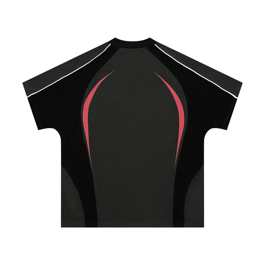 Men's loose fit t-shirt with colour matching letters printed design in black or apricot colour