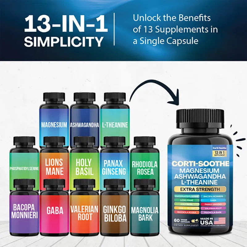 Bottle of South African Drunken Eggplant magnesium capsules showing 60 count