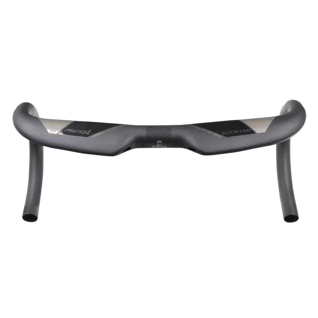 Wei Bike matt carbon fibre bent road bicycle handlebar showing unisex design