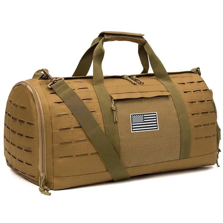 Men's waterproof Oxford cloth sports fitness handbag with air pillow belt in khaki, green, or black