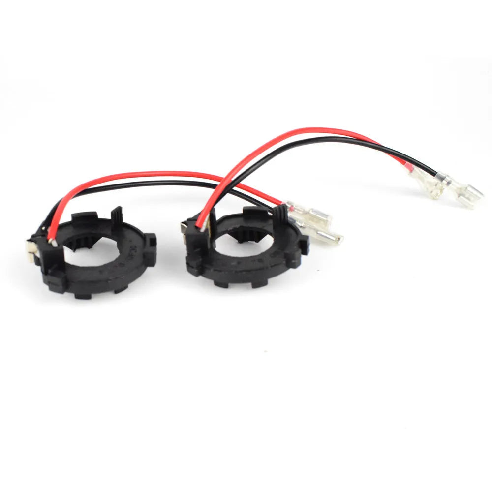 Black H7 LED headlight adapter bracket for Volkswagen Golf 5 Jetta MK5 GTI conversion kit