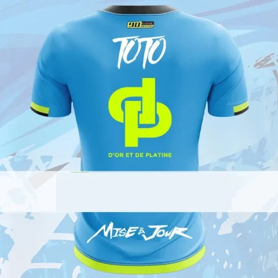 Men's printed sports t-shirt in bird eye polyester fabric with loose fit and short sleeves