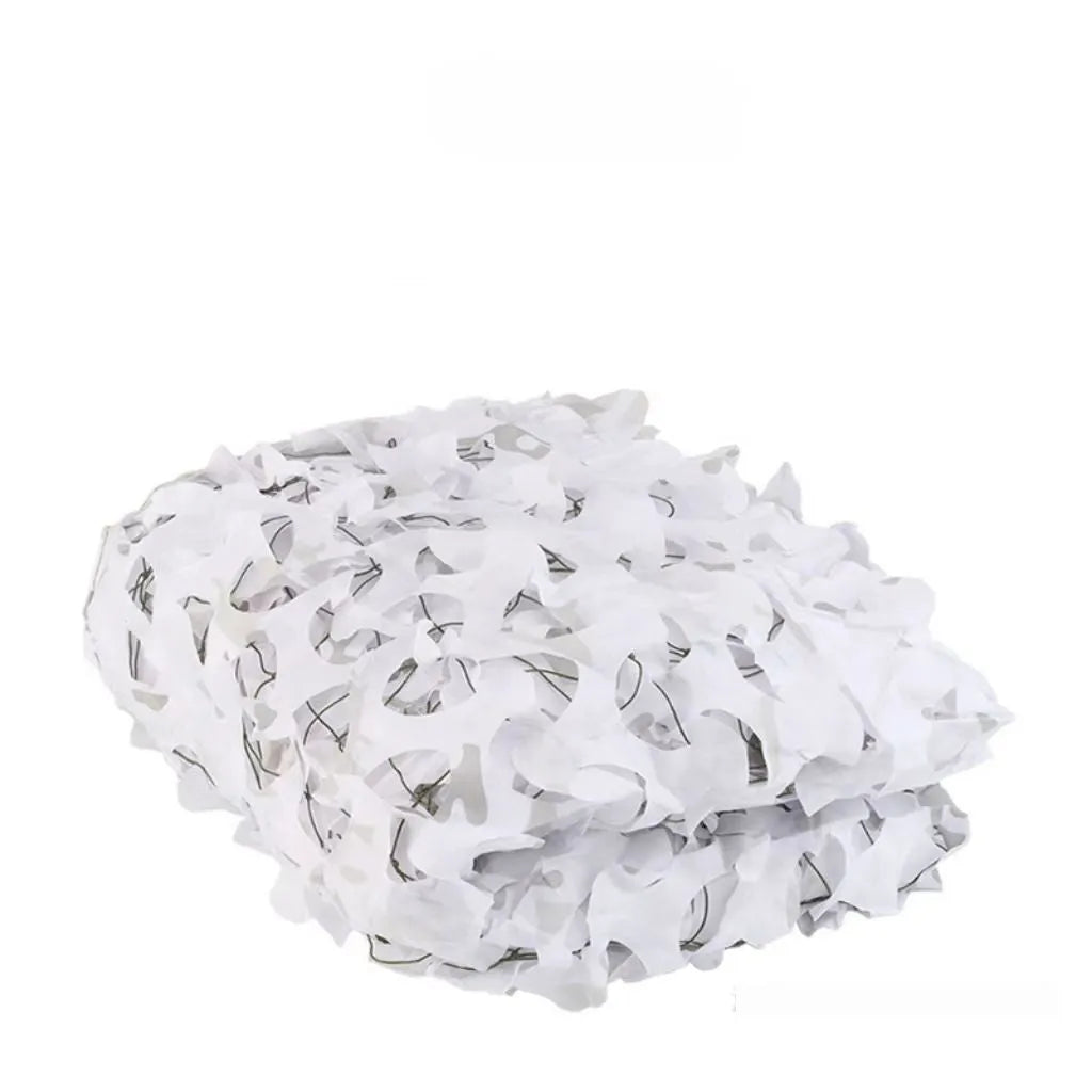 Camouflage netting set showing multiple pattern options for outdoor concealment with UV and infrared protection