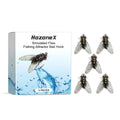 Five soft fishing bait flies biomimetic insect lures measuring 1.5 cm each