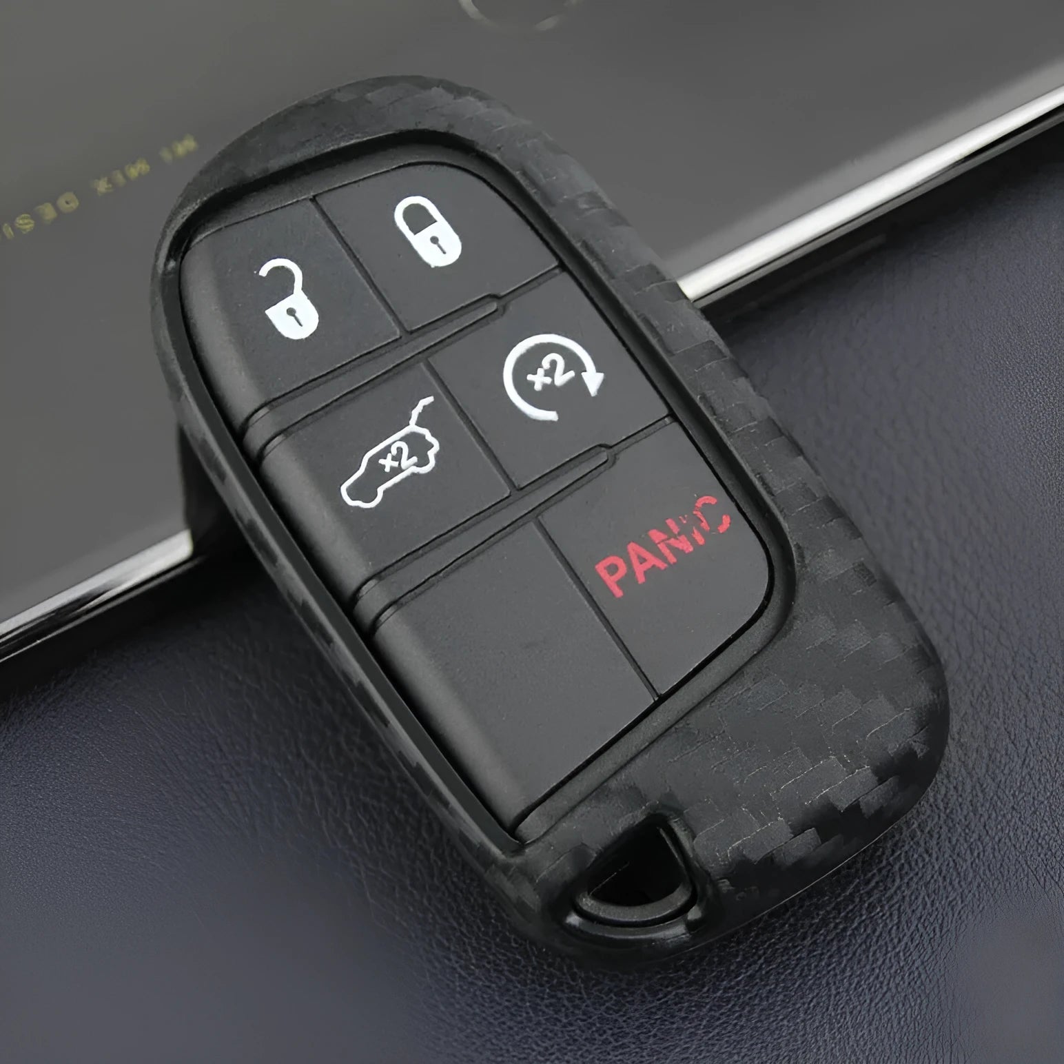 Silicone remote key protection case for Dodge Chrysler Fiat car keys with packaging options
