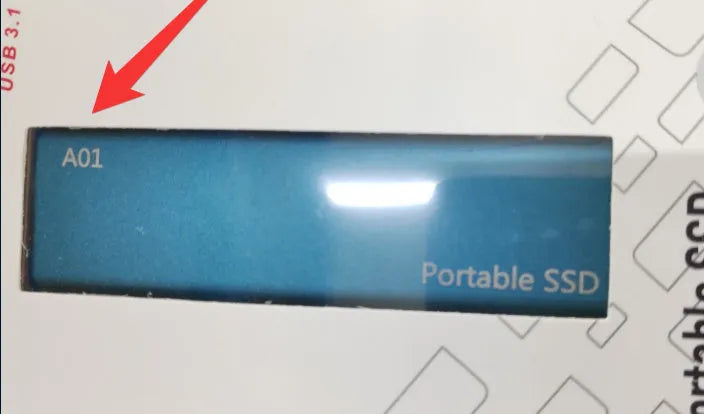 Mobile SSD expansion hard drive with metal casing in ultra-thin design showing capacity options