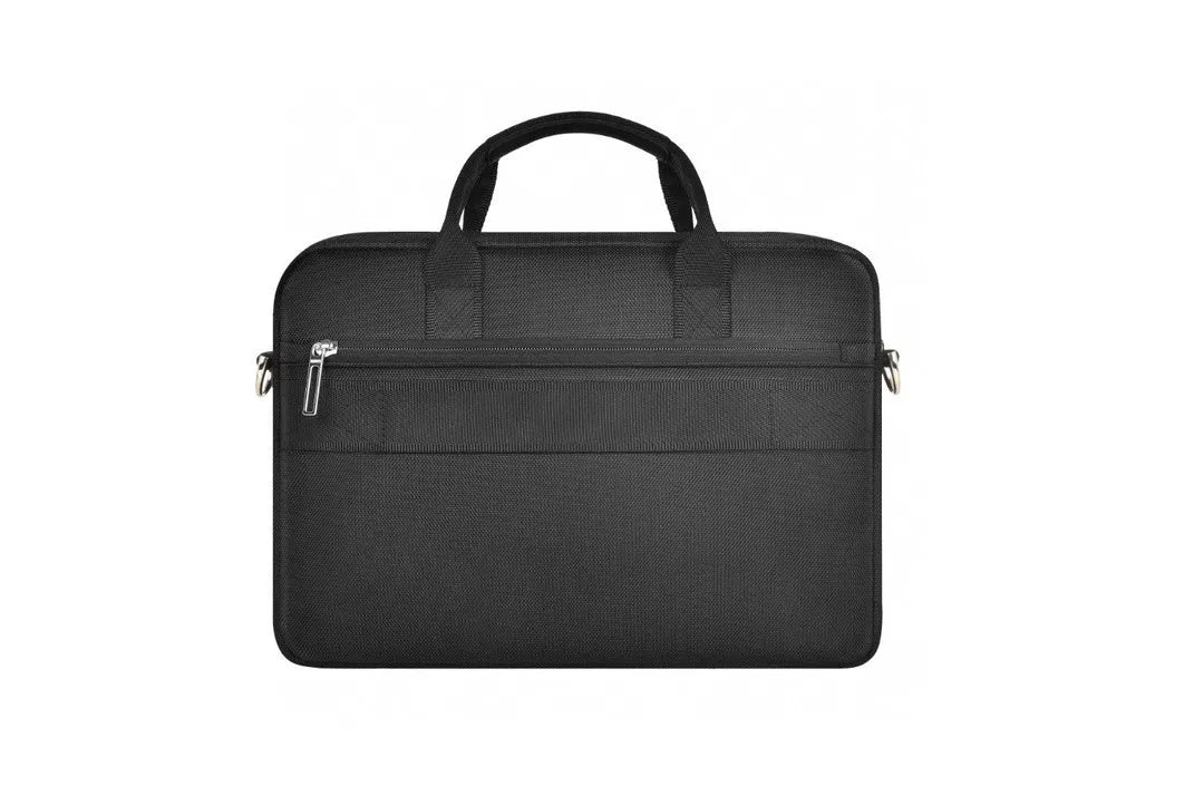 Black multi-pocket laptop backpack with organiser compartments and separate computer layer