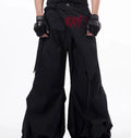 Boys wide-leg trousers in Korean style with solid black colour option