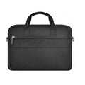 Black multi-pocket laptop backpack with organiser compartments and separate computer layer
