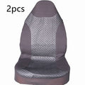 Black quilted universal car seat cover made of PU and polyester fabric