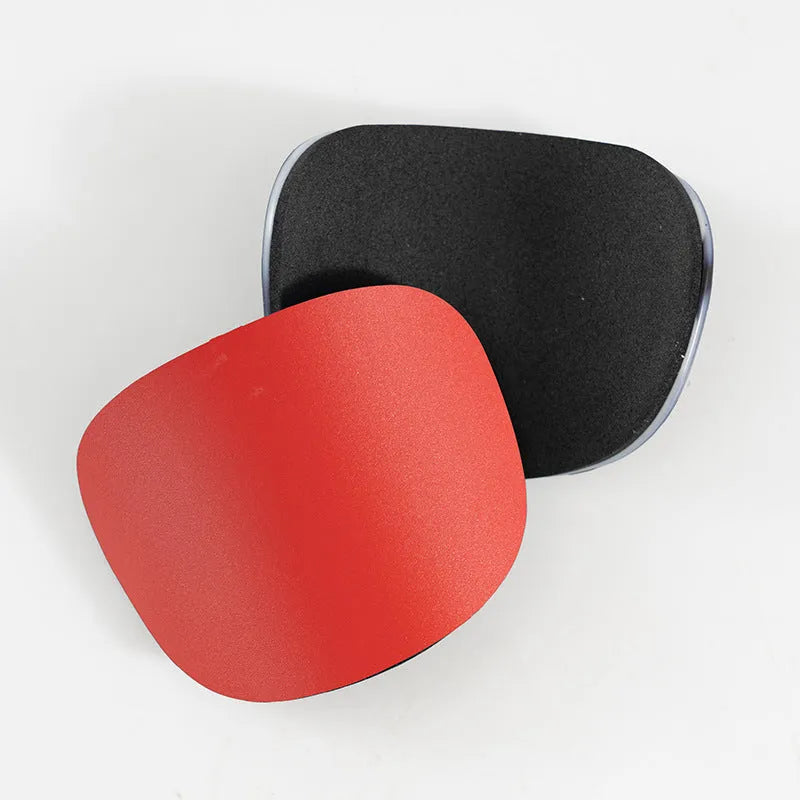PU mini shin guards for football and sports protection in black, white, red and blue colours