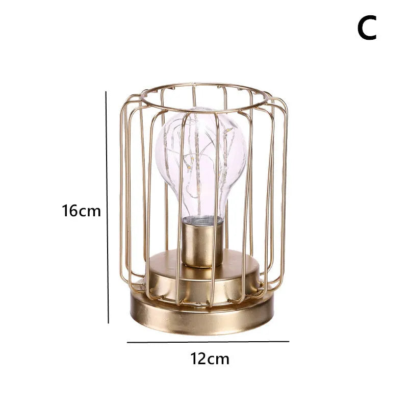 Iron geometric decorative light ornament with Nordic candle pendulum design in electroplated finish