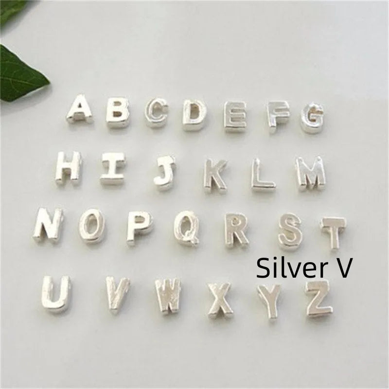 Peach heart shaped alloy letter pendant necklace on chain in gold colour