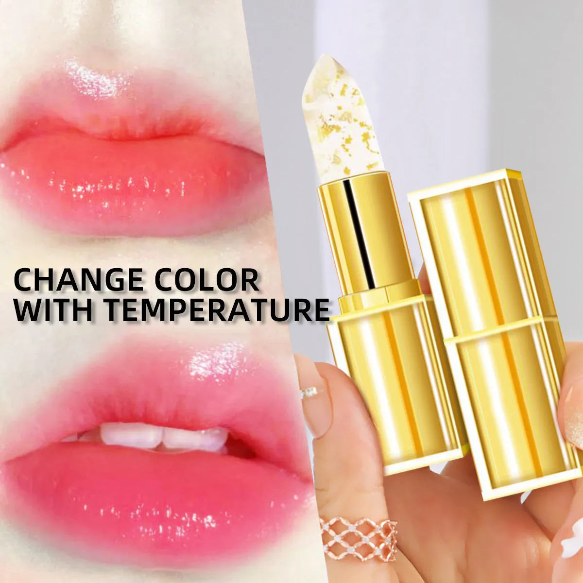 Anti-smudge gilding warm colour-changing lipstick in 3.5g size with YB1001 formula