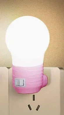 Plug-in bedside baby night feeding lamp with touch control and multiple colour options