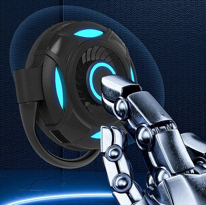 Black and white Bluetooth wireless earphones with hanging over-ear design showing USB charging port