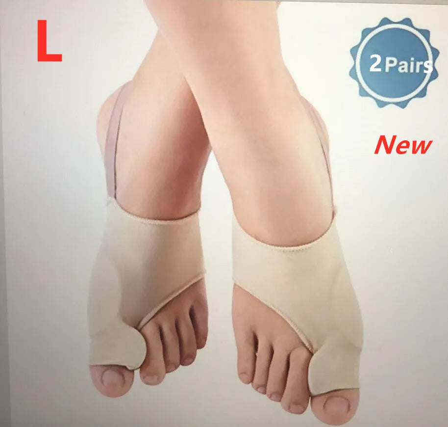 Corrective bunion socks with silicone gel pad and toe separator in three sizes
