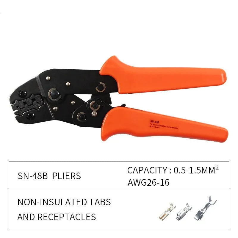 SN-48B high carbon steel portable multi-wrench jaw terminal crimping pliers combination set for cables