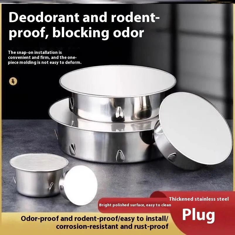 Stainless steel inlay floor drain deodorant seal cover with modern simplicity design