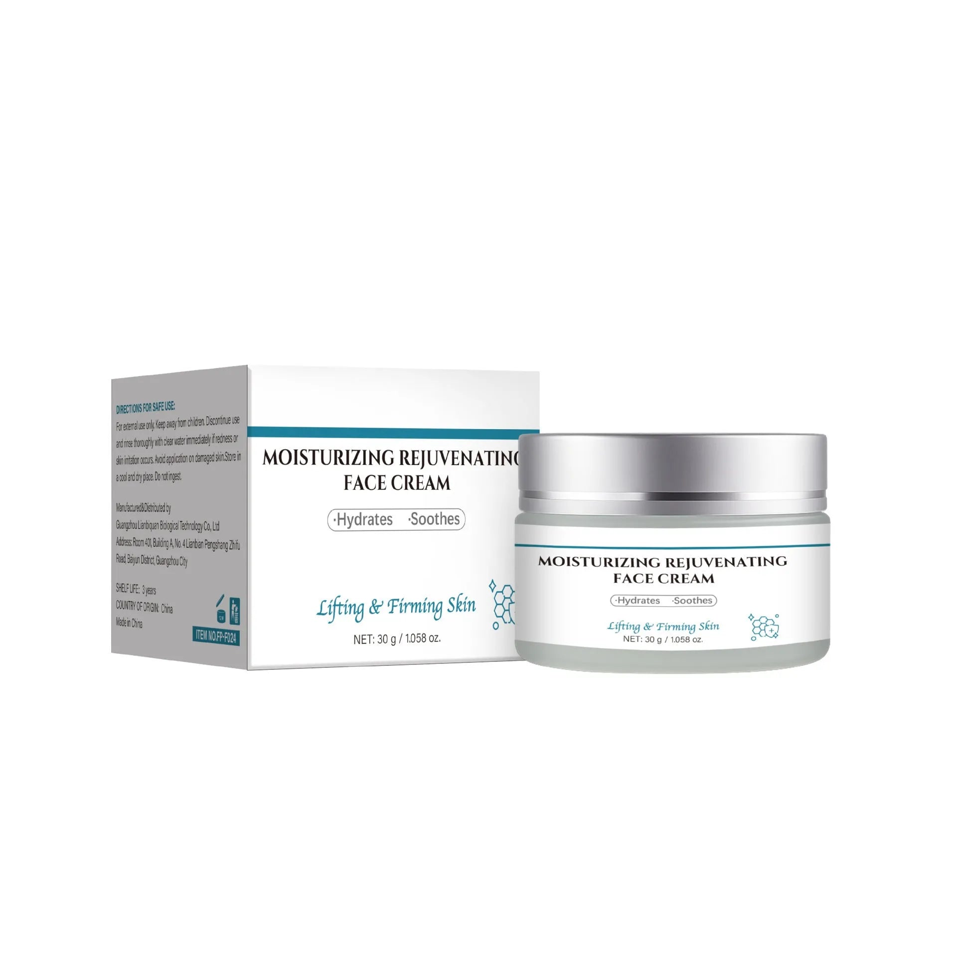 30g anti-aging cream tube with firming and smoothing properties for facial skincare