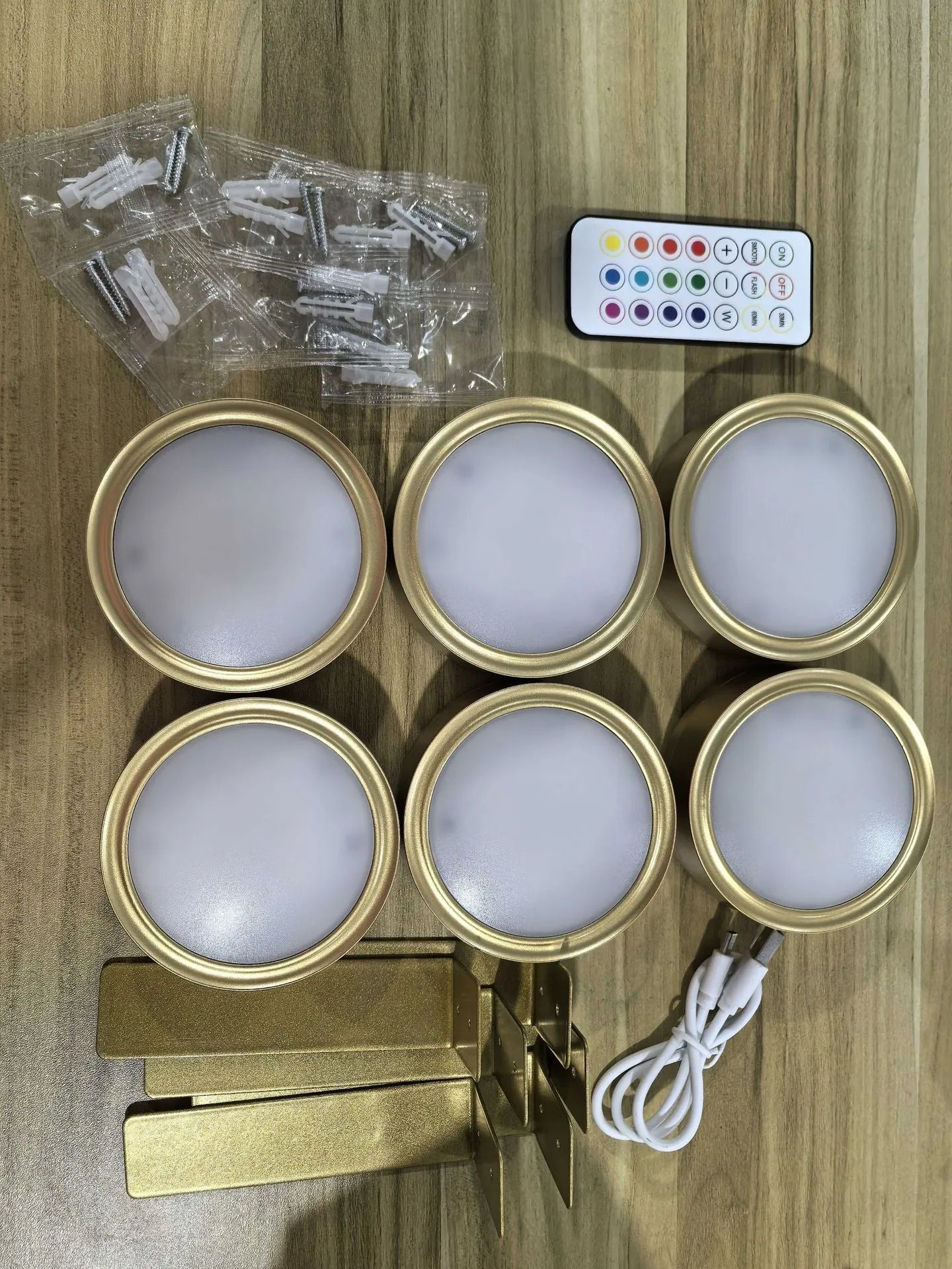 Black wireless magnetic LED painting lamp with remote control for 13-colour RGB lighting