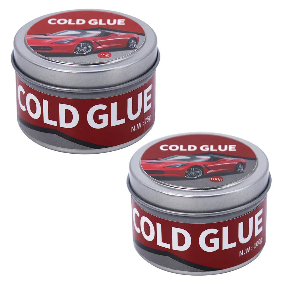 Tube of automobile depression repair cold glue for car body panel dent and scratch restoration