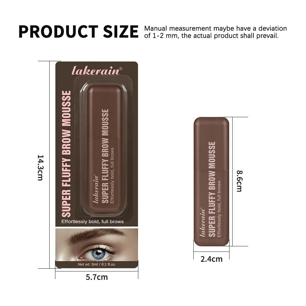 Eyebrow cream kit with dye component for brow shaping in six colour shades