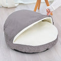 Brown and grey removable washable cloth dog kennel for small to medium-sized pets
