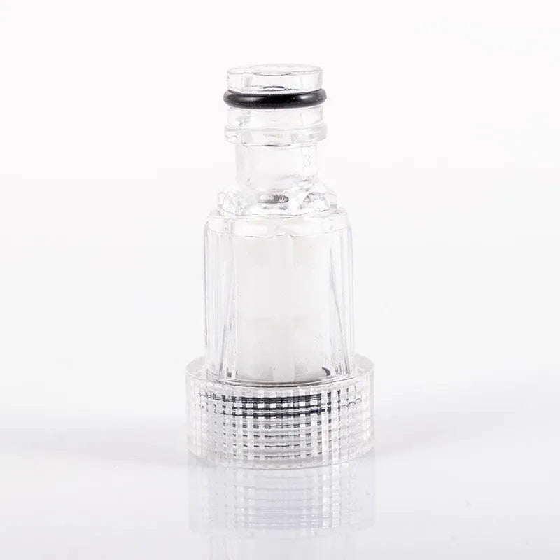 Transparent plastic water inlet joint with filter for Karcher pressure washers