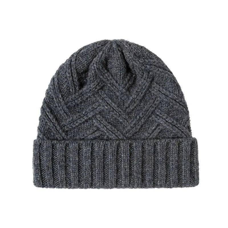 Wool knitted women's winter hat with dome crown in six colour options showing ivory white, khaki, ankela red, golden brown, goddess gray and obsidian black variations