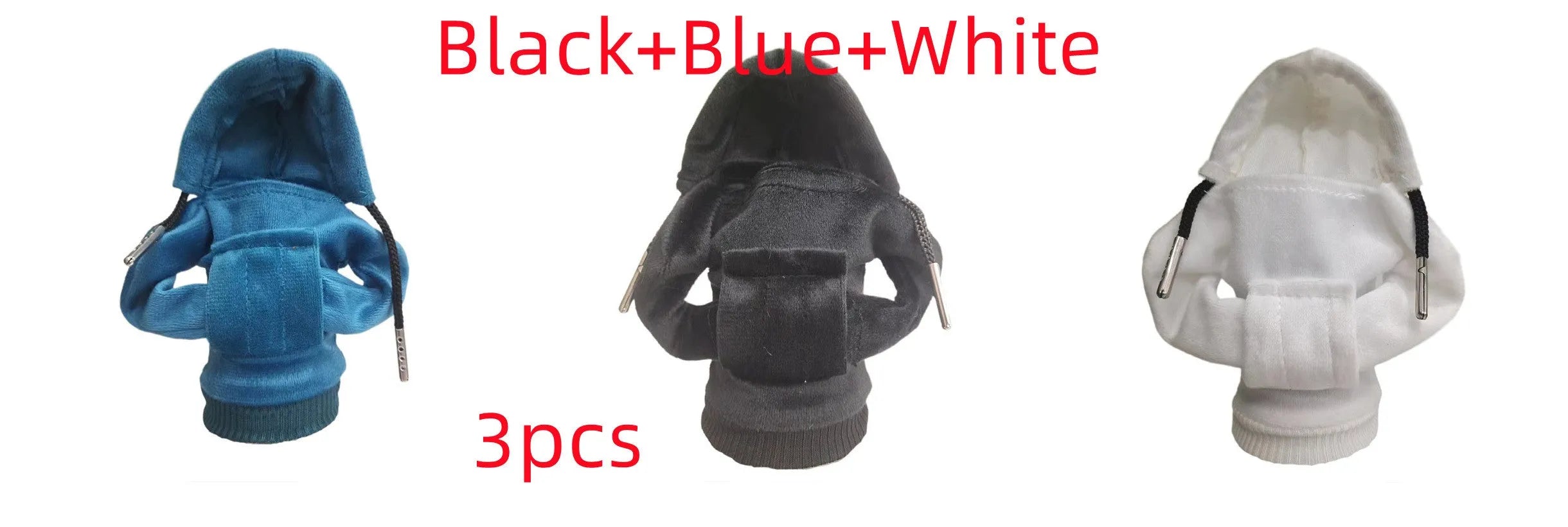 Cloth gear shift knob hoodie cover in multiple colours for manual and automatic cars