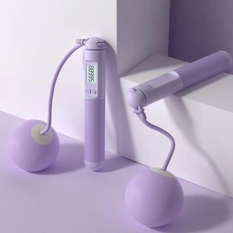 Skipping rope with ball bearings and ABS handles in multiple cord colour options for fitness training