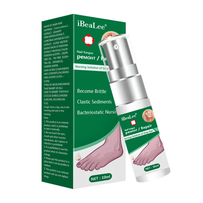 10ml whitenail antibacterial liquid applicator bottle for foot care and toenail treatment