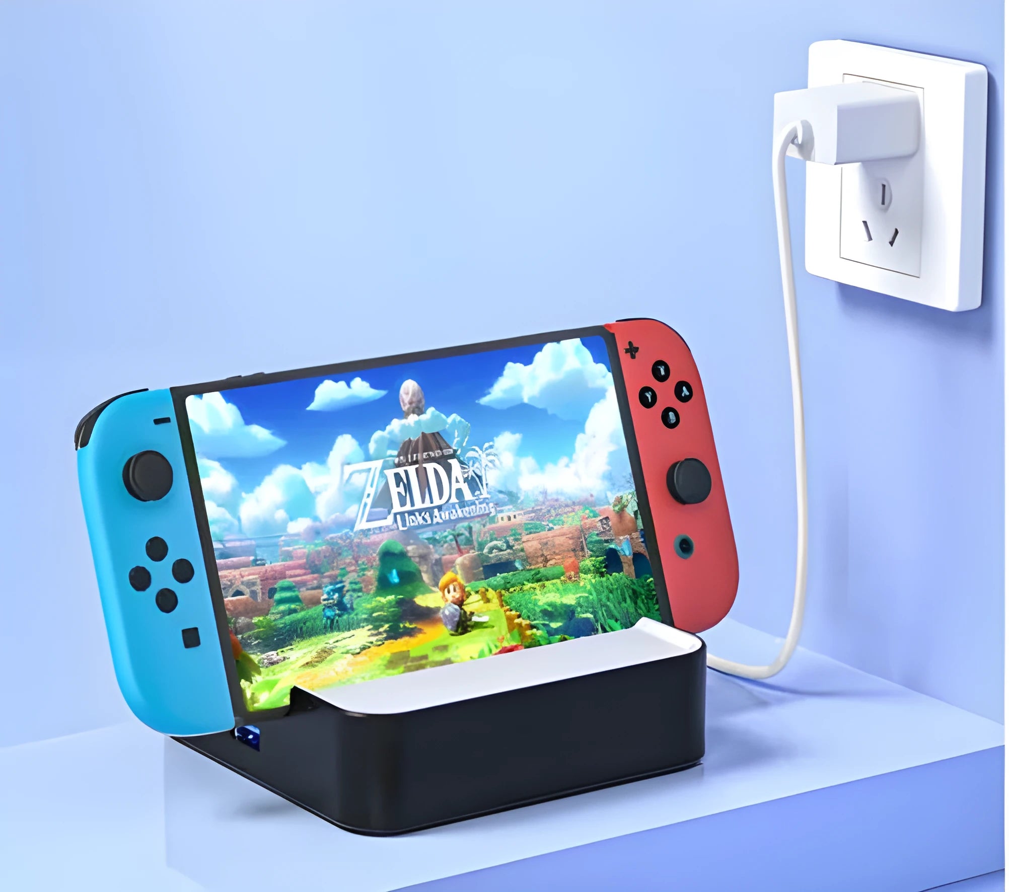 Game console portable adapter with aluminium alloy housing showing Type-C port and compact 10cm design