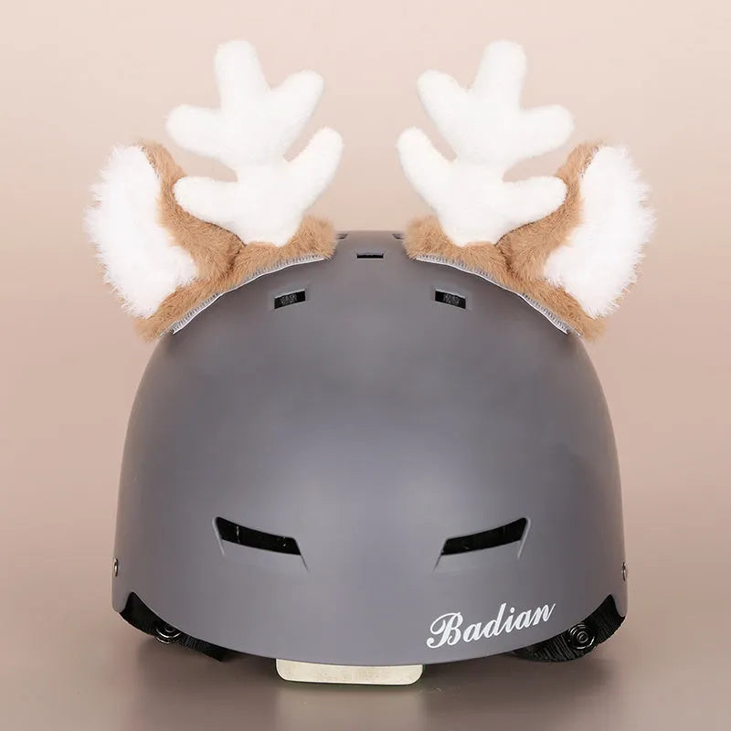Plush fabric cartoon character helmet cover for cosplay in size M with multiple style options