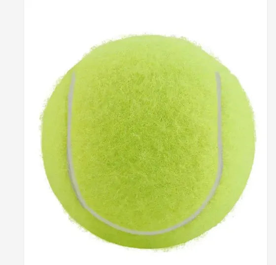 6.3cm bite-resistant rubber tennis ball dog toy in multiple colour options