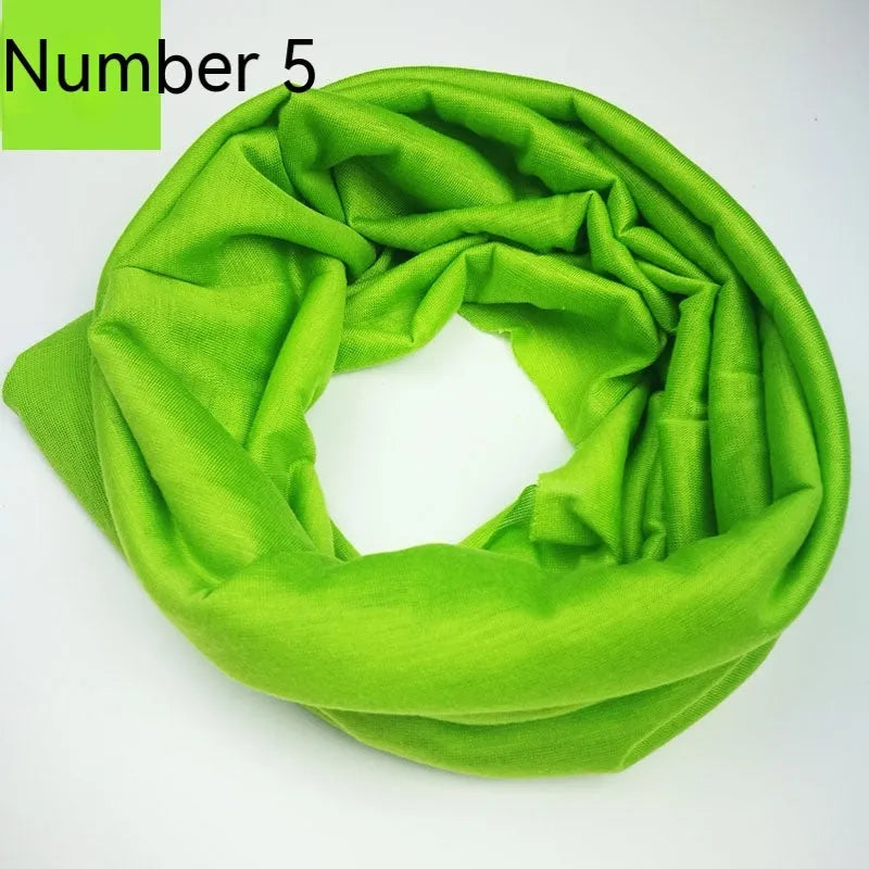 Seamless polyester headscarf for outdoor sports in multiple colour options