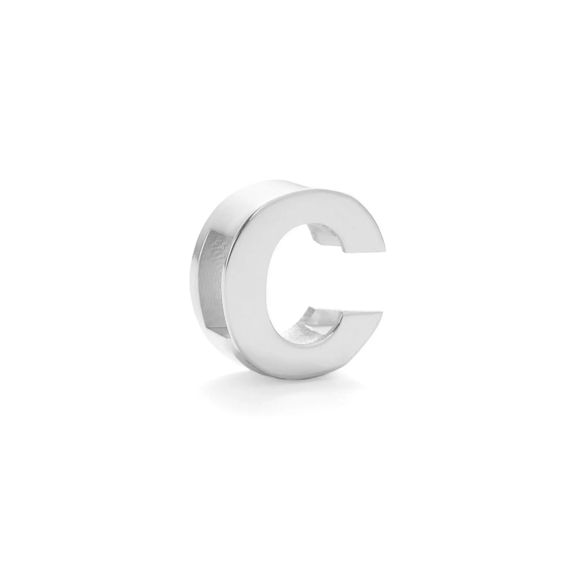 Titanium steel personalised necklace with a charm showing the letter A on a 40.5cm chain.