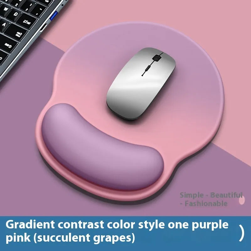 Gradient silicone wristband mouse mat with milk silk surface measuring 220mm by 250mm
