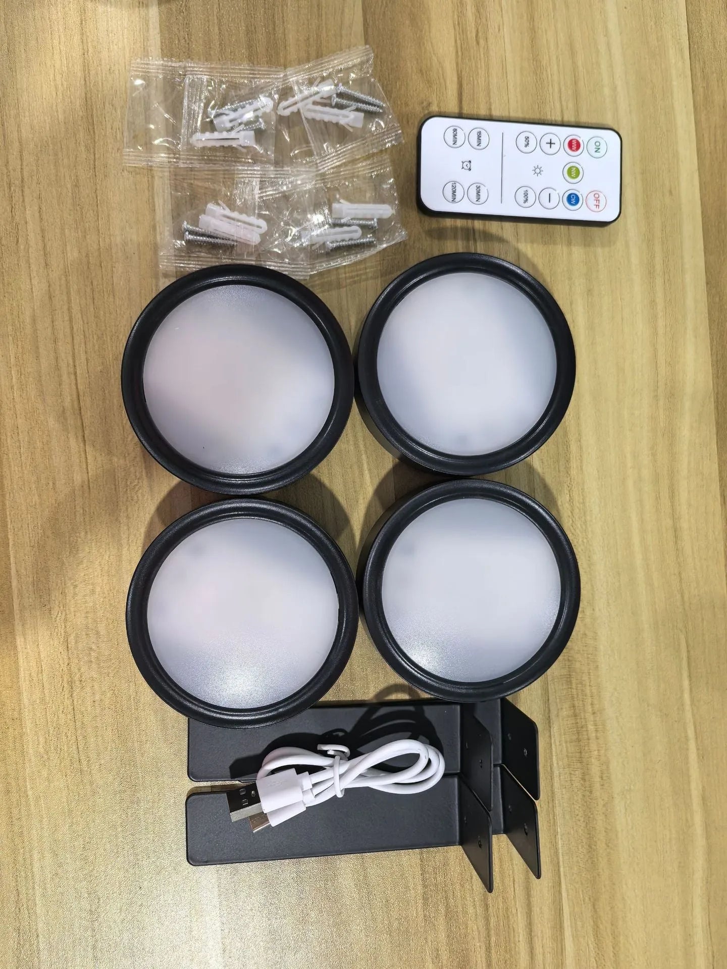 Black wireless magnetic LED painting lamp with remote control for 13-colour RGB lighting