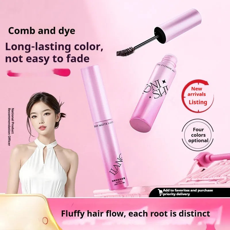 Eyebrow cream in four shades: coconut palm milk coffee, raw latte, coffee pink latte, and can be born