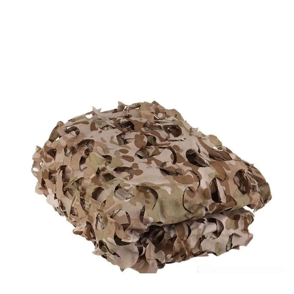 Camouflage netting set showing multiple pattern options for outdoor concealment with UV and infrared protection