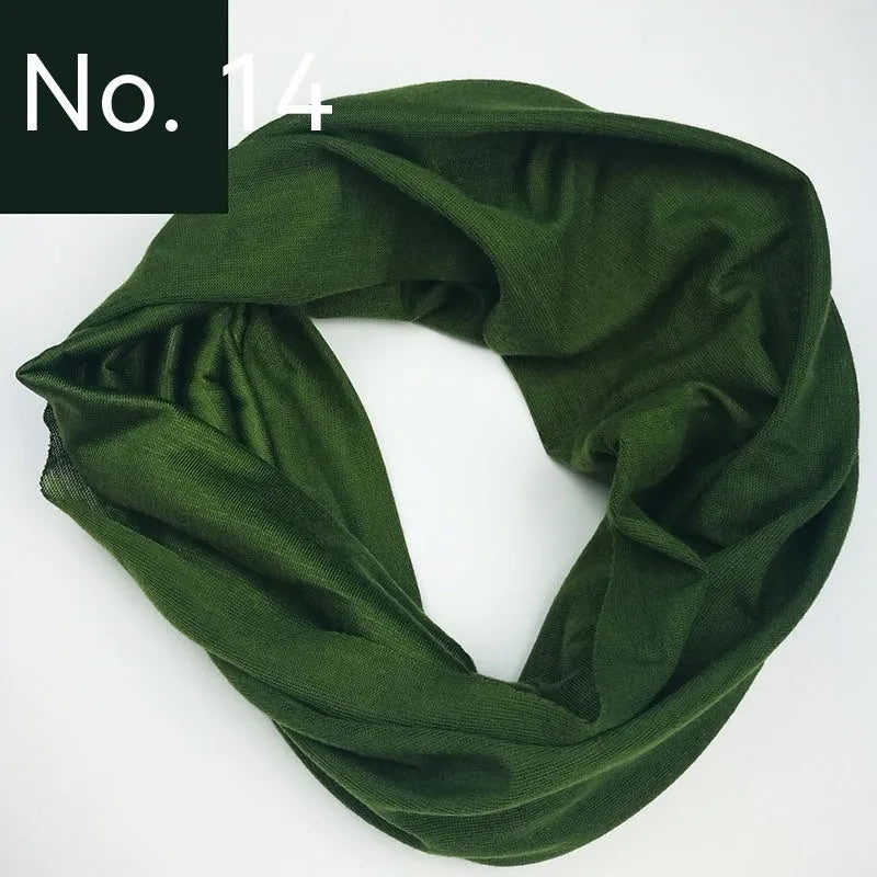 Seamless polyester headscarf for outdoor sports in multiple colour options